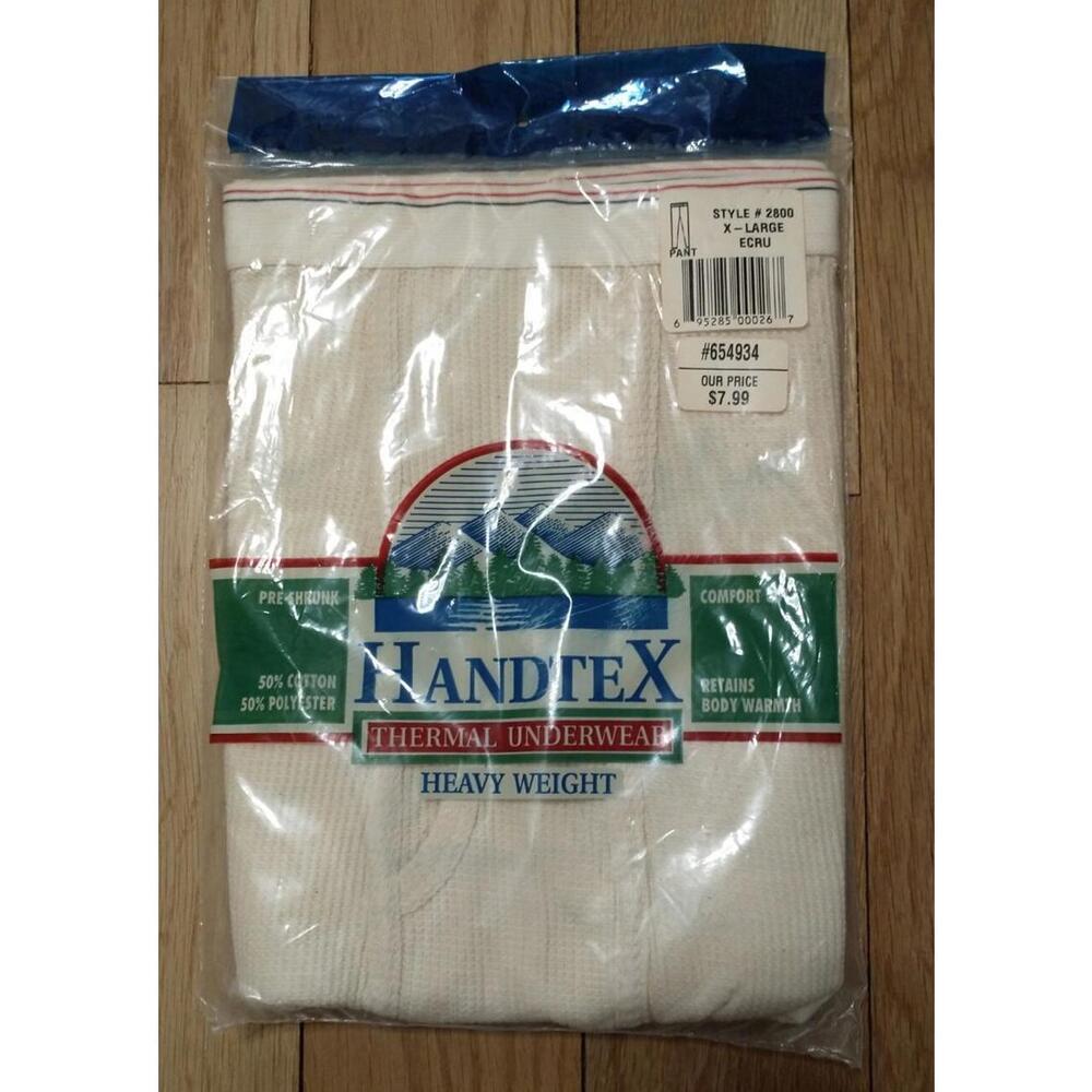 Vintage Handtex Thermal Underwear Heavy Weight Mens Bottom  XL - Style # 2800